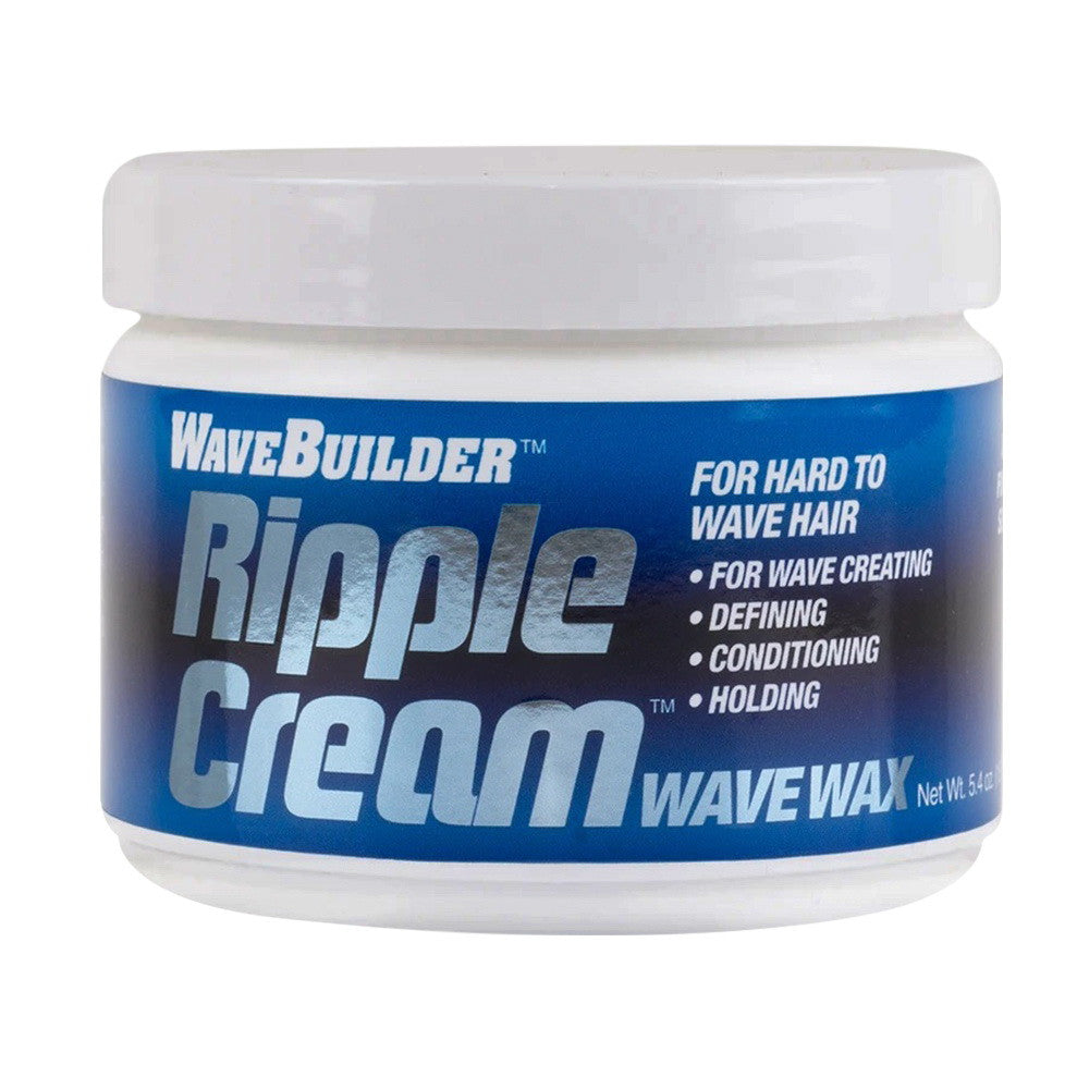 Wave Builder Ripple Cream Wave Wax For Hard to Wave Hair, 5.4 oz